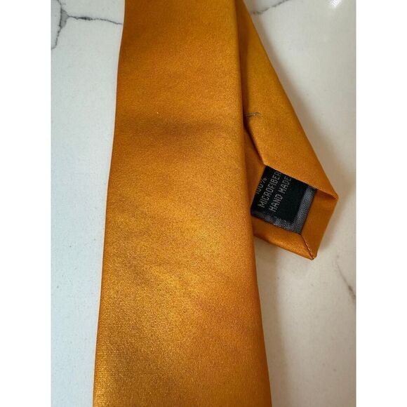Jacob Anderson Solid Tie - Orange Size One Size - Picture 7 of 10